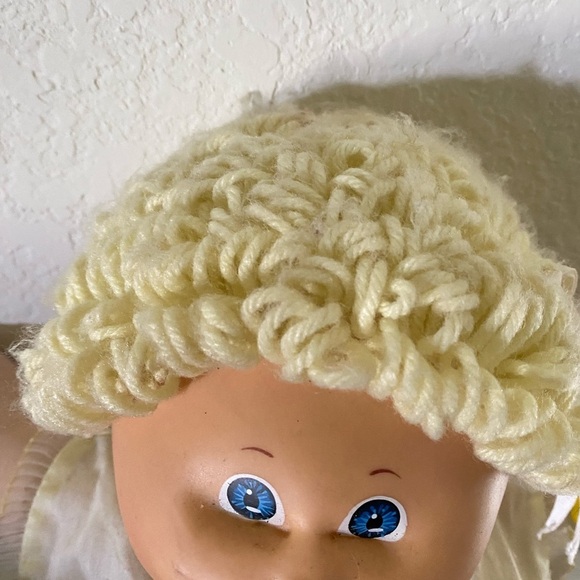 Vintage Signed Xazier Robert’s 1978-82 Cabbage Patch Doll Blonde Outfit Pacifier - Picture 4 of 16